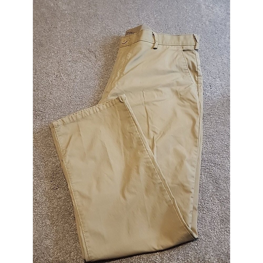 IZOD Advantage Sports Flex Performance Pants Mens 38x30 Straight Fit Khaki